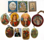 RUSSIA
Lot of 11 Icons
Nice lot composed of eleven modern icons, paintings or reproductions about the image of the Virgin Mary, alone or carrying th...