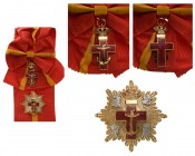SPAIN
ORDER OF NAVAL MERIT
Grand Cross Set Red Division , 1st Class, instituted in 1931. Sash Badge, 64x35 mm, gilt Silver, multipart construction, ...