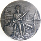 SWITZERLAND
Medal for the Centenary of Independance of Canton Vaud 1898
Medal by Georges Hanz, Silver, 45 mm, 39.22 g. In original case of issue. On...