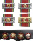 THAILAND
ORDER OF THE WHITE ELEPHANT - Lot of 8
Lot of 8 Ribbon Bars and Button Hole Rosettes, instituted in 1861. 4 Grand officer, Commander, Offic...