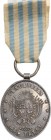 URUGUAY
Rare Commemorative Medal of the Battle of Yatay for Officer's, 17th of August, 1865
Breast Badge, 43x34 mm, Silver, original suspension loop...