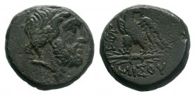 Bronze Æ
Pontos, Amisos, c. 85-65 BC, Head of Zeus / Eagle
19 mm, 8,85 g