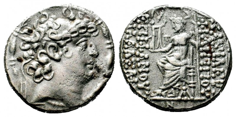 Tetradrachm AR
Seleukid kings, Philippos I. Philadelphos (95-83 BC)
26 mm, 15,...