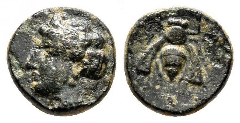 Bronze Æ
Ionia, Ephesos, c. 305-288 BC
10 mm, 1,20 g