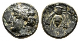 Bronze Æ
Ionia, Ephesos, c. 305-288 BC
10 mm, 1,20 g