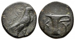 Bronze Æ
Aiolis, Kyme, c. 400-387 BC
17 mm, 3,30 g