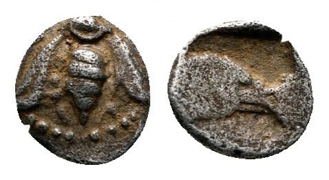 Tetartemorion AR
Ionia, Ephesos, c. 500-420 BC
5 mm, 0,15 g