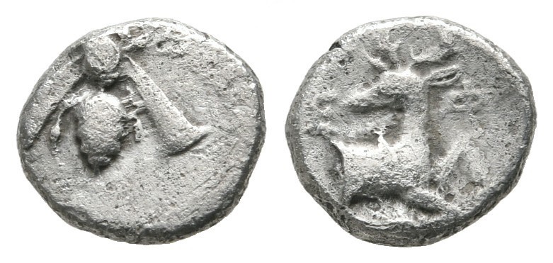 Trihemiobol AR
Ionia. Ephesos c. 390-380 BC
10 mm, 0,77 g