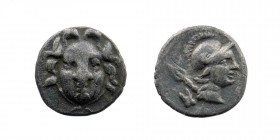 Obol AR
Pisidia. Selge, c. 300-190 BC, Gorgoneion / Helmeted head of Athena right, spear over shoulder, pellet behind
11 mm, 0,78 g
SNG von Aulock ...