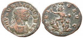Antoninian Æ
Aurelian (270-275), Rome, Sol
22 mm, 3 g