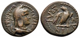Bronze Æ
Phrygia, Laodikeia ad Lycum, Pseudo-autonomous issue, time of Tiberius (14-37)
17 mm, 3,85 g