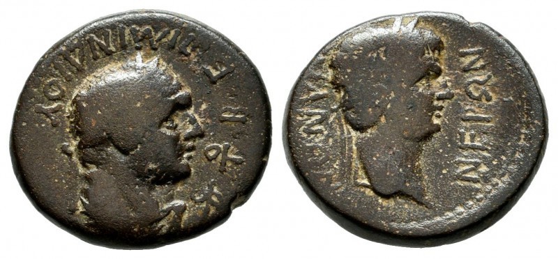Bronze Æ
Lydia. Sardes. Nero (54-68), Mindios, strategos for the second time. E...