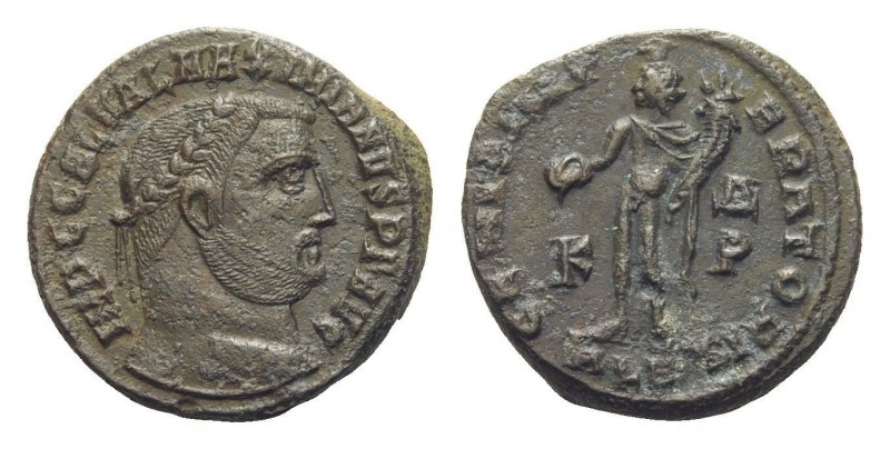 Follis Æ
Maximianus Herculius (286-305), Laurate bust right, Genius standing le...
