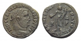 Follis Æ
Maximianus Herculius (286-305), Laurate bust right, Genius standing left
24 mm, 7,40 g