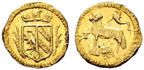1/32 Dukat
Nürnberg 1700, Lammprägung, Minzmeister: Georg Nürnberger der Ältere...