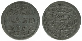 Landbatzen AR
Erzbistum Salzburg, Firmian (1727-1744), 1731 A
23 mm, 2,20 g