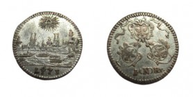 1 Kreuzer AR
Nürnberg 1773, Stadtansicht
16 mm, 0,80 g