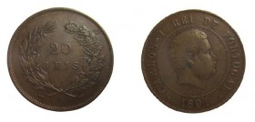 20 Reis
Portugal, Carlos I, 1891
30 mm, 11,88 g