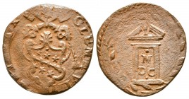 Quattrino Æ
Vatican. Rome. Pope Clement VII AD 1592-1605
25 mm, 5,20 g