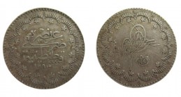 5 Kurush AR
Ottoman Empire, Mehmed V (AH 1327-1336 / 1909-1918 AD), Constantinople, dated AH 1293
23 mm, 5,88 g
KM#737