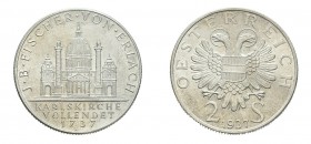2 Schilling AR
Karlskirche, 1937, Vienna
30 mm, 11,96 g