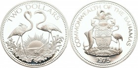 2 Dollars AR
Bahamas 1975, Elisabeth II.
40 mm, 30,70 g