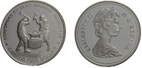 1 Dollar AR
Canada, Elisabeth II, Ironworkers
36 mm, 23,32 g
KM# 161
