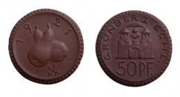 50 Pfennig
Grünberg
22 mm, 2,39 g