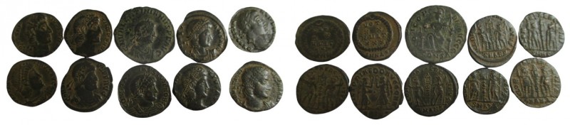Lot of 10 Roman Folles, SOLD AS SEEN, NO RETURN!