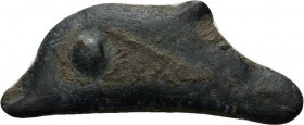 Sarmatia, Cast Bronze Dolphin Coinage, c. 425-350 BC, 18 mm, 0,95 g
