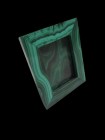 Malachite, picture frame, 62 x 52 x 10 mm, 71 g