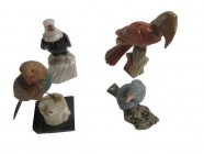 Birds, various minerals