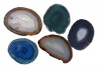 Agate, geode slices, 8-12 cm