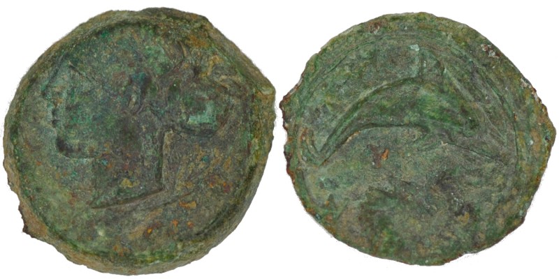Sicily, Dionysios I (406-367), Hemilitron, Syracuse, After 410 BC; AE (3.32g, 15...