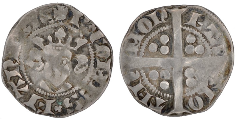 Belgium. Flandern. Robert de Bethune (1305-22). AR Sterling (17mm, 1.23g). Aalst...