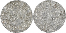 England. Aethelred II. 978-1016. AR Penny (20mm, 1.43g, 9h). Crux type (BMC iiia, Hild. C). Canterbury mint; moneyer Leofstan. Struck circa 991-997. +...