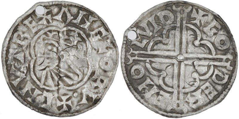 England. Cnut the Great, 1016-1035. AR penny (17mm, 1.40g, 4h). Quatrefoil type ...