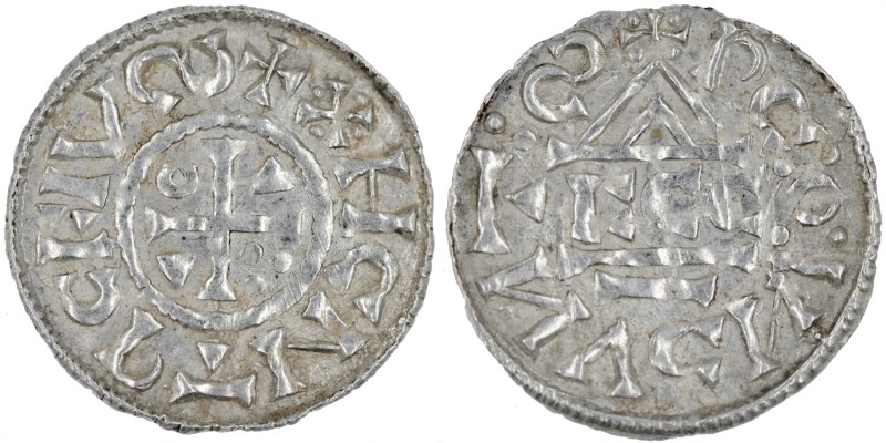 Germany. Duchy of Bavaria. Heinrich IV (II) 1002-1009. AR Denar (20mm, 1.25g). R...