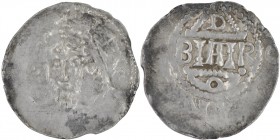 Germany. Mainz. Heinrich III 1039-1056. AR Denar (19mm, 0.95g). Bearded, crowned bust facing / D / BIAIR / O, in three lines. Dbg. 805, de Witt collec...