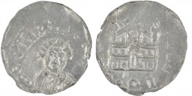 Germany. Diocese of Speyer. Konrad I 1056-1060. AR Denar (19mm, 0.79g). Speyer mint. [CVNRADVS EPS], bust facing / Church with two towers. Dbg. 839; E...