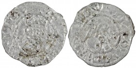 The Netherlands. Imitation of Bruno III and Egbert II. AR Denar (18mm, 0.81g). Unknown mint. Crowned bust facing / Crowned head left, cross-tipped sce...