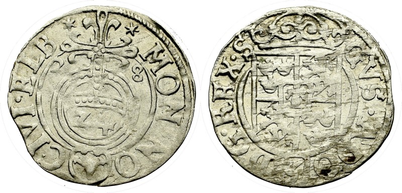 Swedish occupation of Elbing, 1,5 groschen 1628 Ładny egzemplarz. Rzadki - pierw...