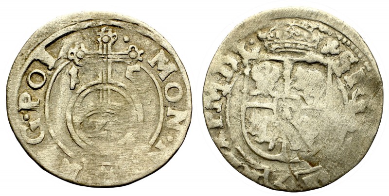 Sigismund III, 1,5 groschen 1615, Bromberg Naturalny, obiegowy egzemplarz. Patyn...