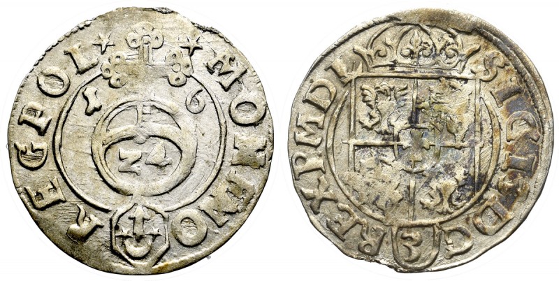 Sigismund III, 1,5 groschen 1616, Bromberg Pięknie zachowany egzemplarz, z ładny...