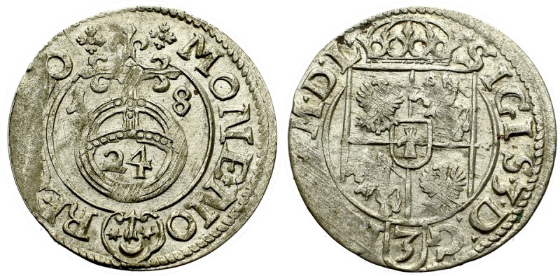 Sigismund III, 1,5 groschen 1618, Bromberg Piękny, okołomenniczy egzemplarz, nie...