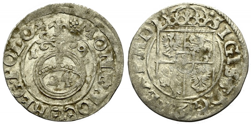 Sigismund III, 1,5 groschen 1619, Bromberg Ładnie zachowany egzemplarz z prześwi...