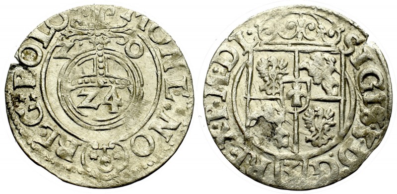 Sigismund III, 1,5 groschen 1620, Bromberg Ładny egzemplarz. Rzadsza odmiana z z...