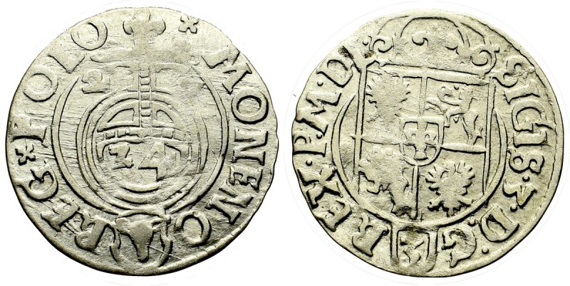 Sigismund III, 1,5 groschen 1627, Bromberg Ładny, lekko niedobity egzemplarz z p...