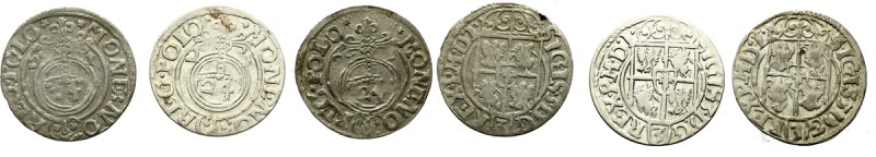 Sigismund III, Lot of 1,5 groschen 1621, Bromberg Ładny zestaw różnych interpunk...