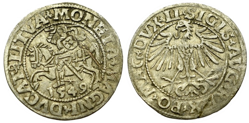 Sigismund II Augustus, Halfgroat 1549, Vilnius 
Grade: VF+ 

Zygmunt II Augus...
